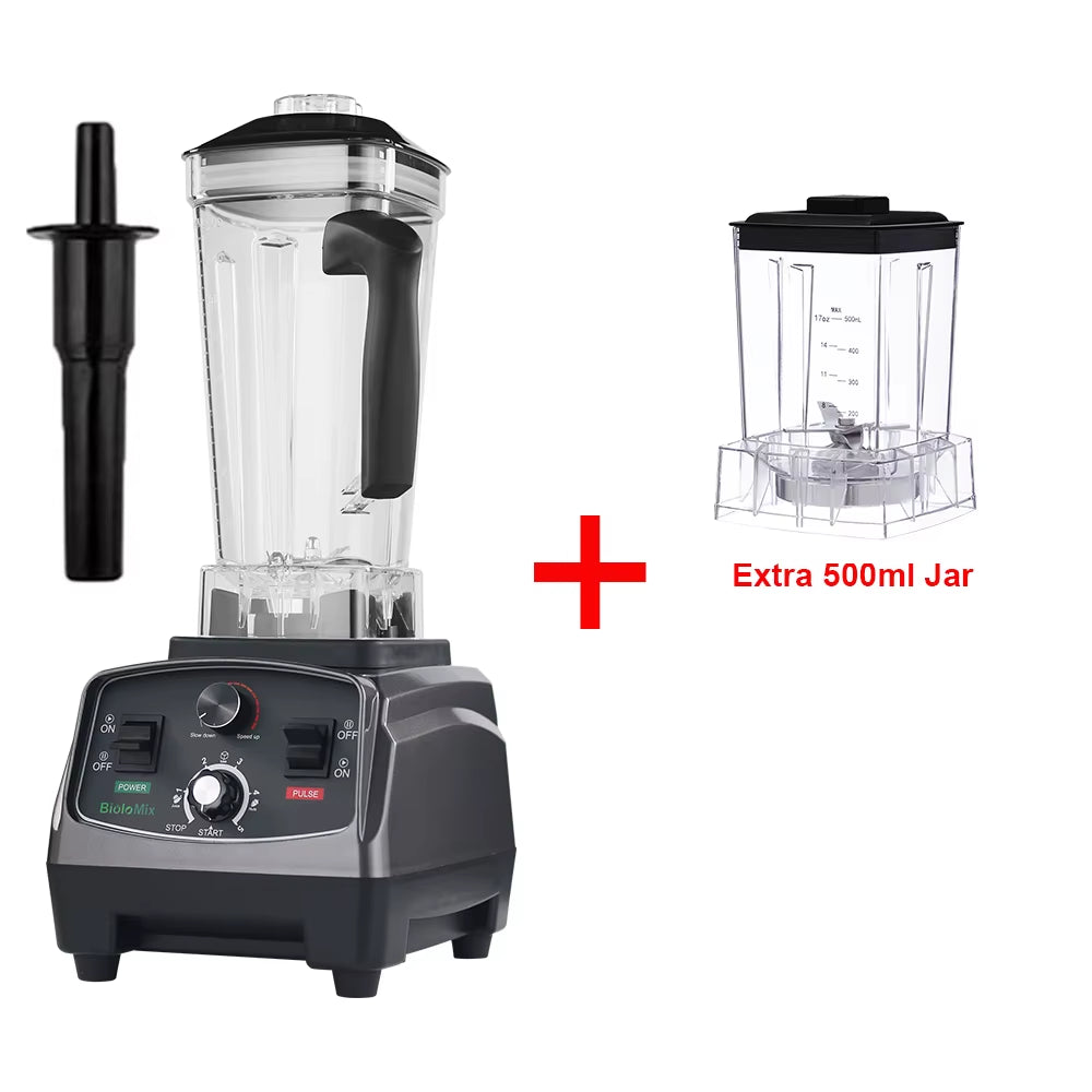 3HP 2200W Heavy Duty Grade Timer Blender Mixer Juicer Fruit Food Processor Ice Smoothies BPA Free 2L Jar