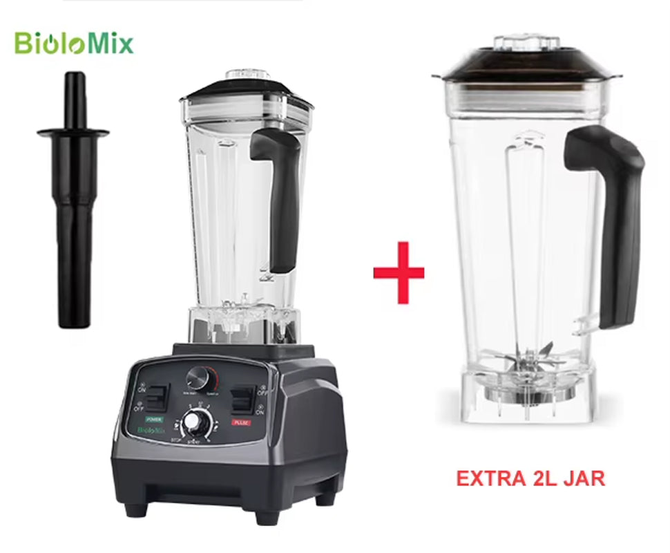 3HP 2200W Heavy Duty Grade Timer Blender Mixer Juicer Fruit Food Processor Ice Smoothies BPA Free 2L Jar