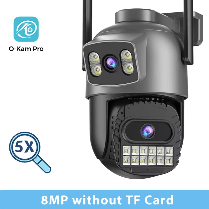 15MP Wifi Camera PTZ Outdoor Dual Screen 10X Digital Zoom Human Detection 10MP Security IP Camera Surveillance O-Kam Pro