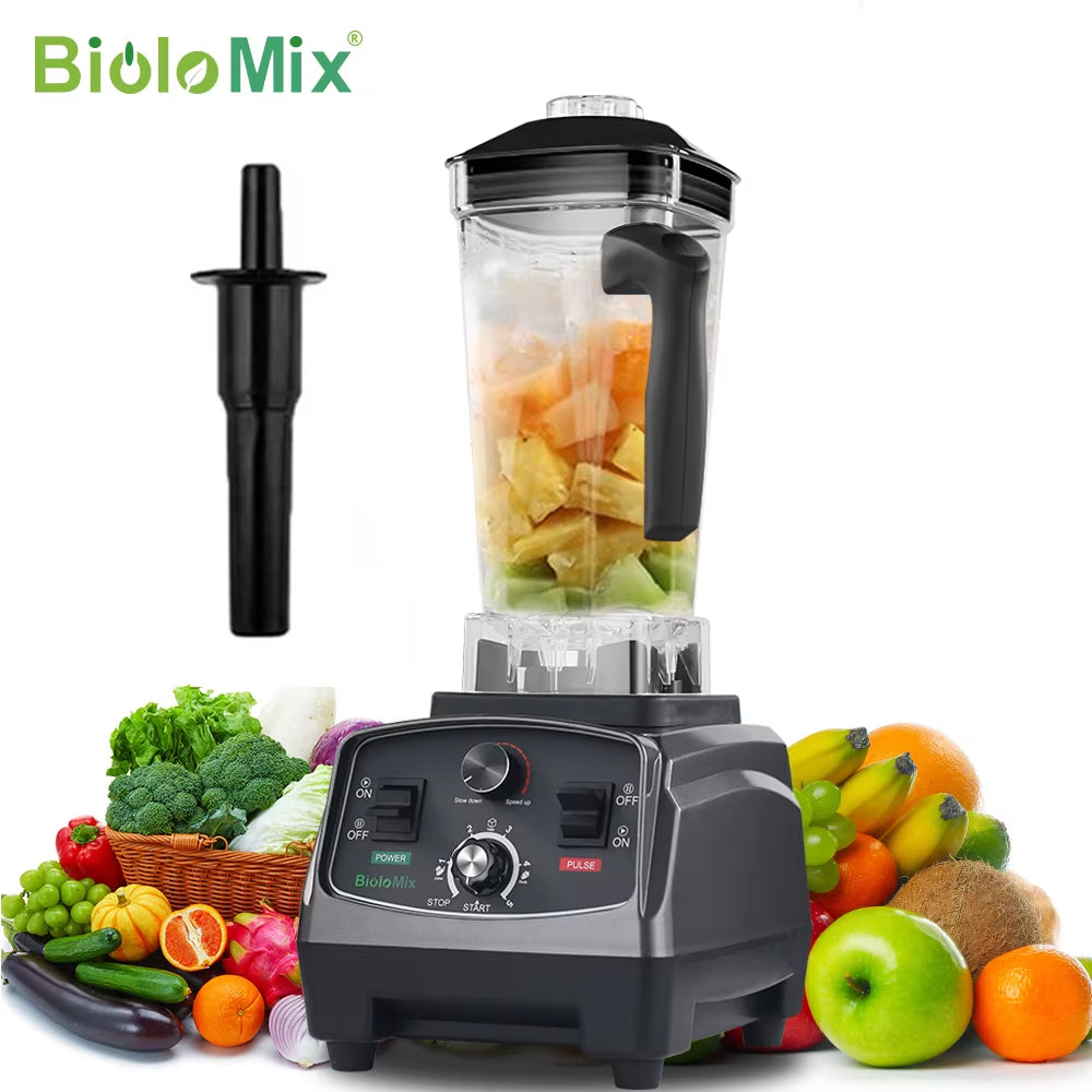 3HP 2200W Heavy Duty Grade Timer Blender Mixer Juicer Fruit Food Processor Ice Smoothies BPA Free 2L Jar